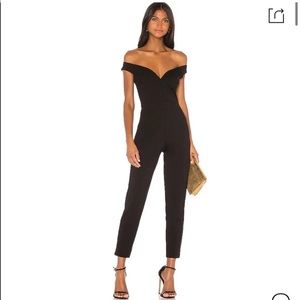 Susana Monaco Black Off The Shoulder Jumpsuit - 4